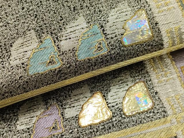 平和屋着物●六通柄袋帯　華飾金彩　金彩　金銀糸　正絹　逸品　AABJ2129sx
