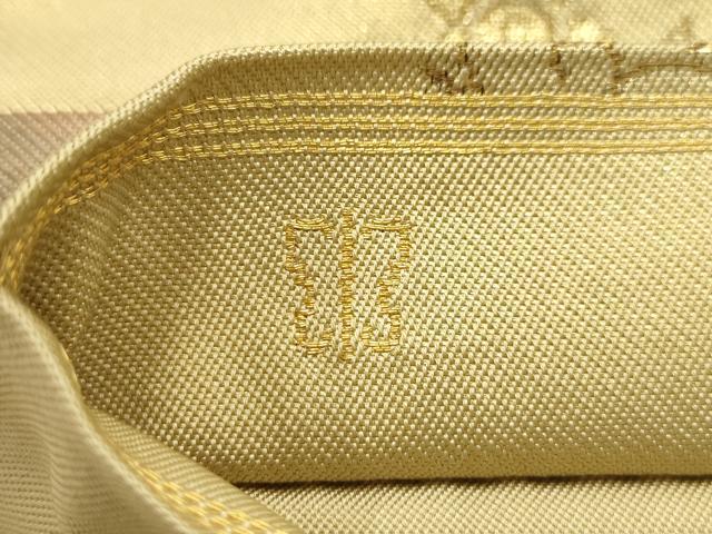 平和屋着物●西陣　川島織物　六通柄本袋帯　花唐草文　金糸　正絹　逸品　AABJ2133sx