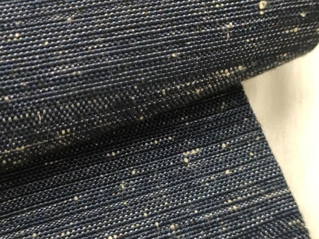 平和屋着物●男性　角帯　紬地　霞文　正絹　逸品　AABJ2152sx