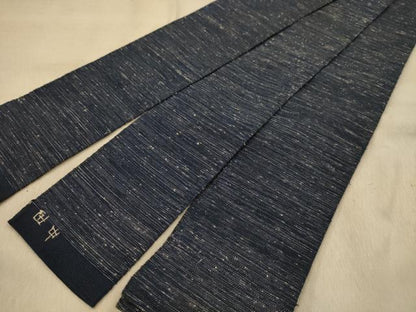 平和屋着物●男性　角帯　紬地　霞文　正絹　逸品　AABJ2152sx
