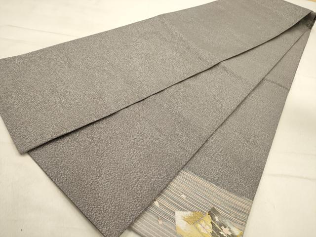 平和屋着物●爪搔き本綴れ　太鼓柄袋帯　源氏香　金銀糸　正絹　逸品　AABJ2158sx