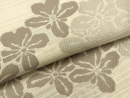平和屋着物●六通柄袋帯　横段花文　正絹　逸品　未使用　AABJ2159sx