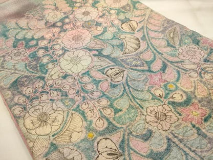 平和屋着物●太鼓柄袋帯　作家物　辻が花　絞り　正絹　逸品　AABJ2175sx
