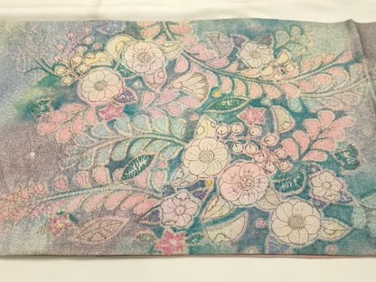 平和屋着物●太鼓柄袋帯　作家物　辻が花　絞り　正絹　逸品　AABJ2175sx