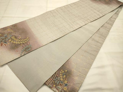 平和屋着物●太鼓柄袋帯　辻が花　絞り　金糸　正絹　逸品　AABJ2177sx
