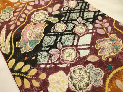平和屋着物●太鼓柄袋帯　作家物　辻が花　絞り　正絹　逸品　AABJ2181sx