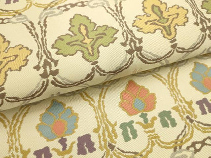 平和屋着物●全通柄袋帯　倭文幡裂　紹巴　正絹　逸品　未使用　AABJ2186sx