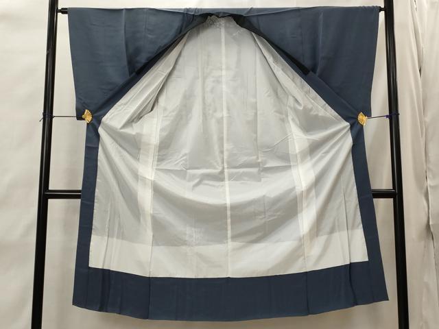 平和屋着物■男性　長襦袢　袷　絞り　人物風景文　金彩　正絹　逸品　AABJ2205st