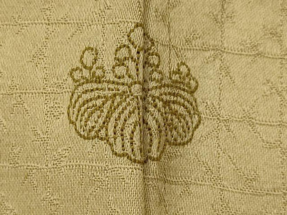 平和屋着物■訪問着　駒刺繍　地紙草花文　暈し染め　金銀彩　正絹　逸品　AABJ2207st