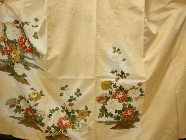 平和屋着物■訪問着　草花文　暈し染め　金彩　正絹　逸品　AABJ2208st