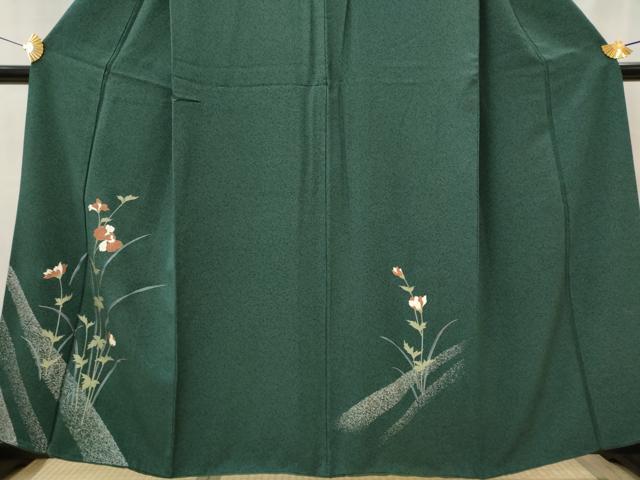 平和屋着物■訪問着　草花文　金彩　正絹　逸品　AABJ2225st