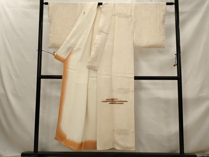 平和屋着物■訪問着　駒刺繍　エ霞文様　金彩　正絹　逸品　AABJ2341st
