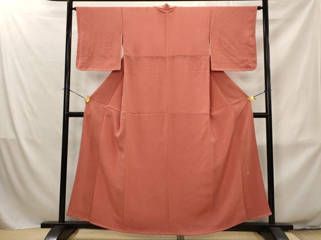 平和屋着物■江戸小紋　作家物　鮫小紋柄　鬼しぼ縮緬　正絹　逸品　未使用　AABJ2342st