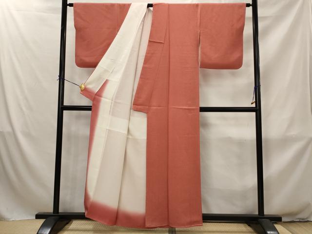 平和屋着物■江戸小紋　作家物　鮫小紋柄　鬼しぼ縮緬　正絹　逸品　未使用　AABJ2342st