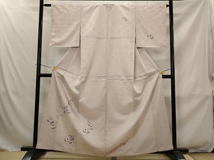 平和屋着物■訪問着　刺繍　流水花文　洗える着物　AABJ2346st