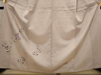 平和屋着物■訪問着　刺繍　流水花文　洗える着物　AABJ2346st