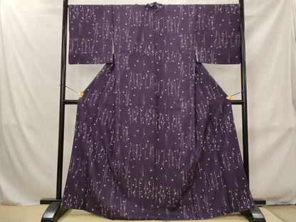 平和屋着物■小紋　枝花文　洗える着物　AABJ2348st
