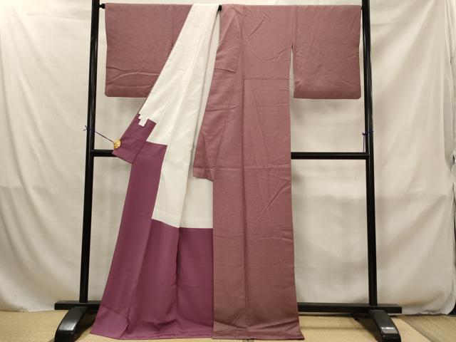 平和屋着物■江戸小紋　大小あられ　ロング丈　正絹　逸品　AABJ2363st