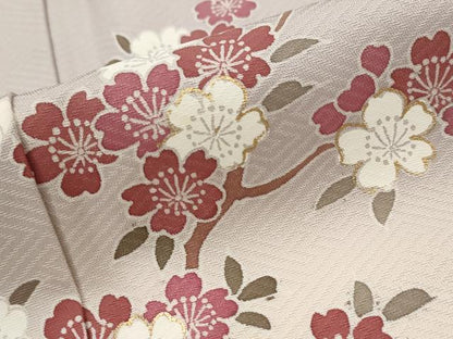 平和屋着物■訪問着　枝花文　ぼかし染め　金彩　正絹　逸品　AABJ2377st