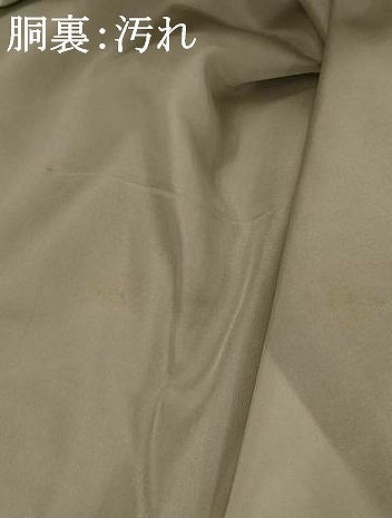 平和屋着物■みゆき紬　手織　舞蝶文　反端付き　正絹　逸品　AABJ2386st