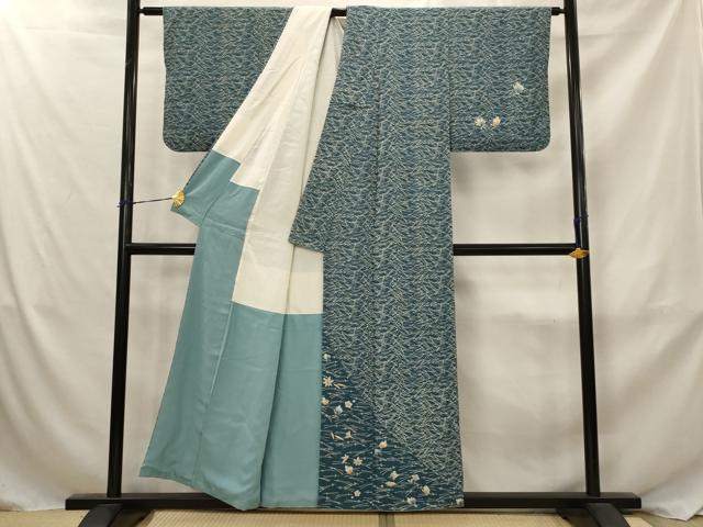 平和屋着物■訪問着　松葉　正絹　逸品　AABJ2391st