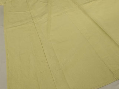 平和屋着物＊夏物　色無地　絽　淡黄色　正絹　逸品　AABJ2401jd