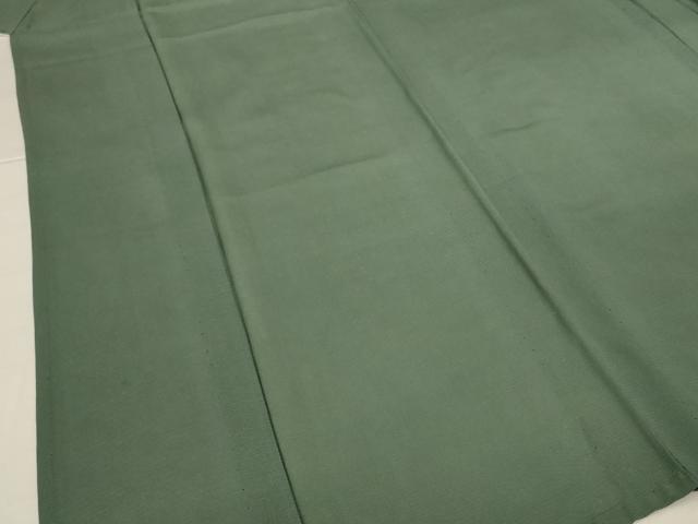 平和屋着物＊夏物　色無地　絽　老竹色　正絹　逸品　AABJ2402jd