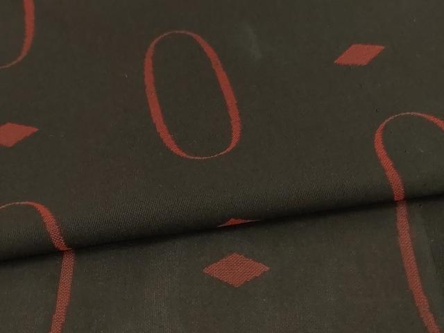 平和屋着物＊夏物　小紋　風通紗　幾何学文様　正絹　逸品　AABJ2413jd