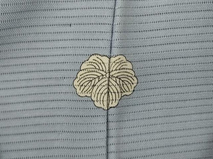 平和屋着物＊夏物　色無地　絽　湊鼠色　正絹　逸品　AABJ2421jd