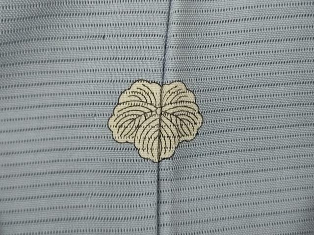 平和屋着物＊夏物　色無地　絽　湊鼠色　正絹　逸品　AABJ2421jd