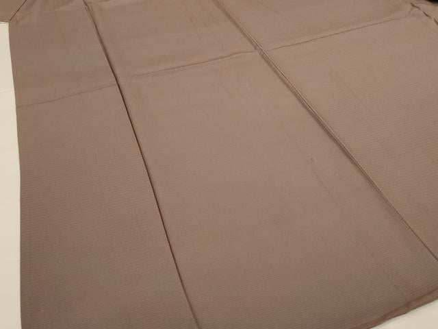 平和屋着物＊夏物　色無地　絽　江戸鼠色　正絹　逸品　AABJ2422jd
