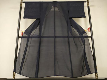 平和屋着物＊夏物　色無地　絽　褐返色　正絹　逸品　AABJ2427jd