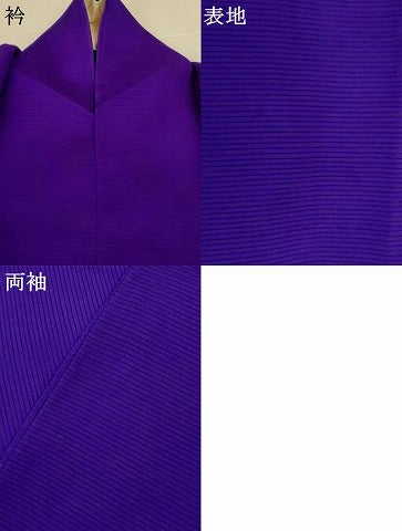 平和屋着物＊夏物　色無地　絽　葡萄色　正絹　逸品　AABJ2431jd