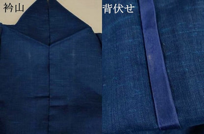 平和屋着物＊夏物　小紋　紗　霞文　AABJ2433jd