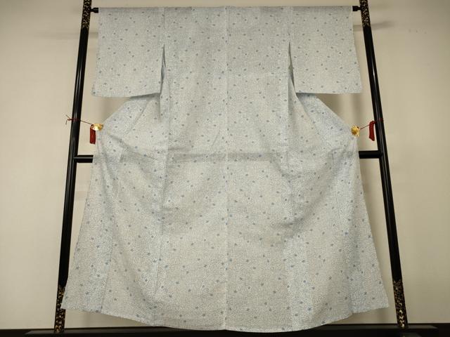 平和屋着物＊夏物　小紋　紗　花尽くし　洗える着物　AABJ2439jd