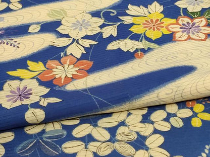 平和屋着物＊夏物　アンティーク　大正ロマン　小振袖　二尺袖　絽　草花文　正絹　逸品　AABJ2440jd