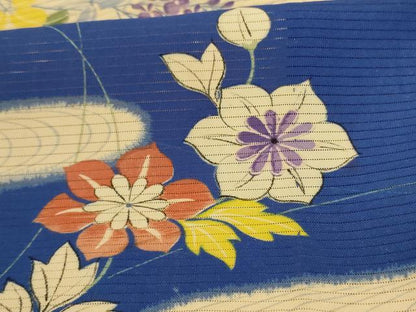 平和屋着物＊夏物　アンティーク　大正ロマン　小振袖　二尺袖　絽　草花文　正絹　逸品　AABJ2440jd