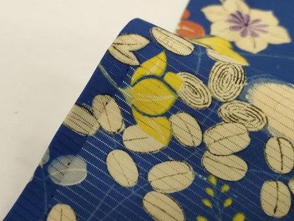 平和屋着物＊夏物　アンティーク　大正ロマン　小振袖　二尺袖　絽　草花文　正絹　逸品　AABJ2440jd