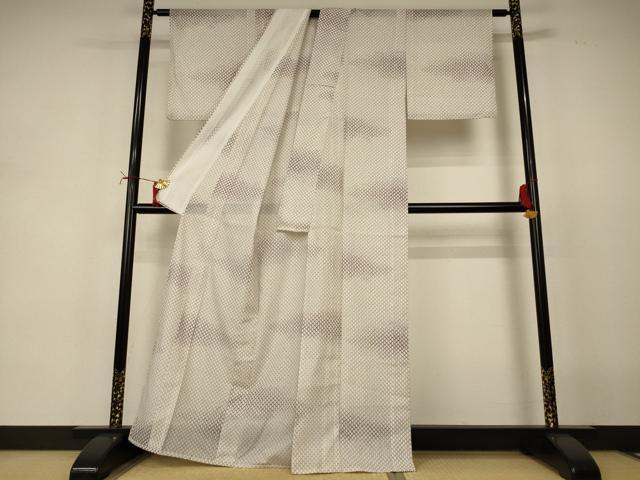 平和屋着物＊夏物 小紋 絽 網目文 洗える着物 AABJ2448jd