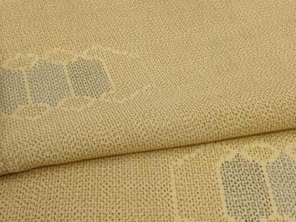 平和屋着物＊夏物　紗紬　亀甲文　三越扱い　正絹　逸品　AABJ2452jd