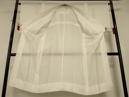 平和屋着物＊夏物　長襦袢　絽　鳥の子色　正絹　逸品　AABJ2469jd