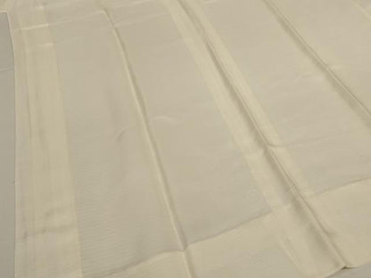 平和屋着物＊夏物　長襦袢　絽　鳥の子色　正絹　逸品　AABJ2469jd