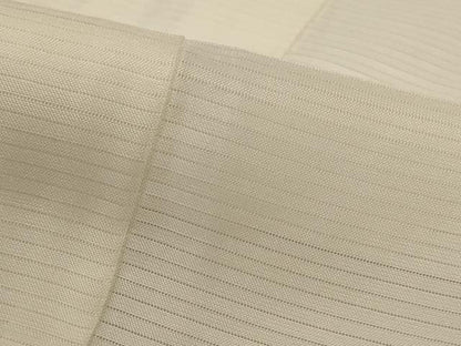 平和屋着物＊夏物　長襦袢　絽　鳥の子色　正絹　逸品　AABJ2469jd