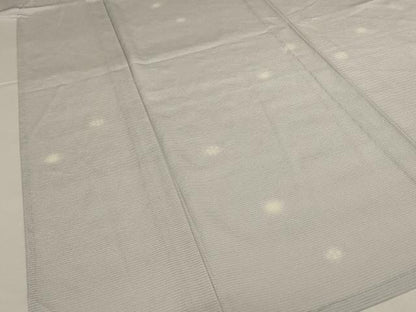 平和屋着物＊夏物　小紋　絽　丸文　蛍暈し　正絹　逸品　AABJ2470jd