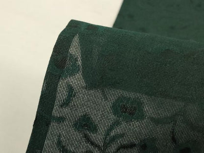 平和屋着物＊夏物　小紋　風通紗　草花文　正絹　逸品　AABJ2473jd