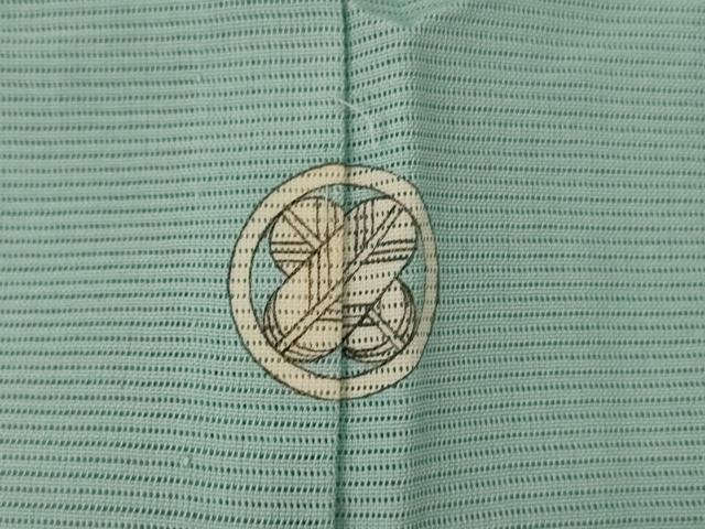 平和屋着物＊夏物　色無地　絽　錆青磁色　正絹　逸品　AABJ2474jd