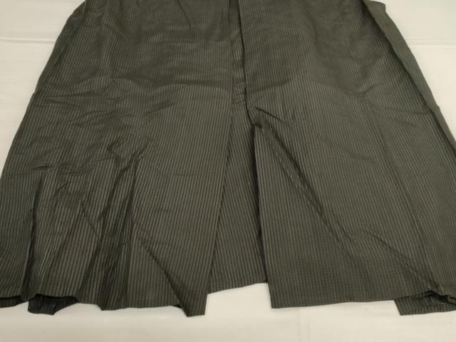 平和屋着物＊夏物　男性　行灯袴　縦絽　縞　正絹　逸品　AABJ2476jd