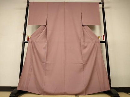 平和屋着物＊夏物　色無地　絽　梅染色　正絹　逸品　AABJ2478jd
