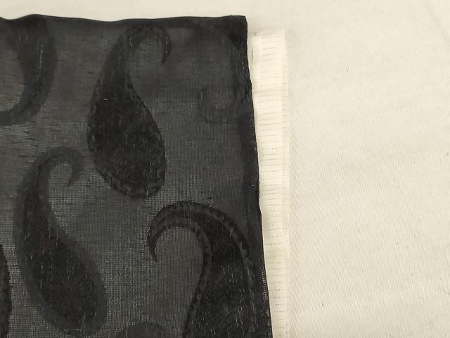 平和屋着物＊夏物　小紋　紗　ペイズリー　正絹　逸品　AABJ2479jd