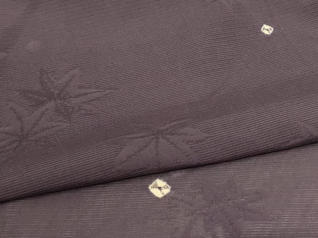 平和屋着物＊夏物　小紋　絽　絞り　舞葉紋紗　正絹　逸品　AABJ2481jd